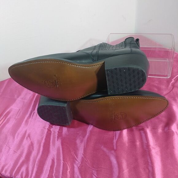 Durango Western Cowboy Chelsea Ankle Boots Mens 12 EE Black Leather - Picture 7 of 10